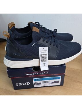 IZOD Men's Navy Sneakers Mens 12